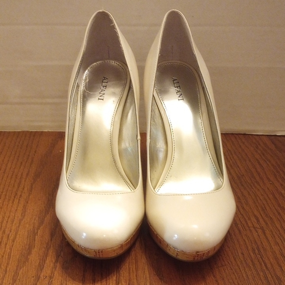 Alfani Women's Elegant Cream Heels